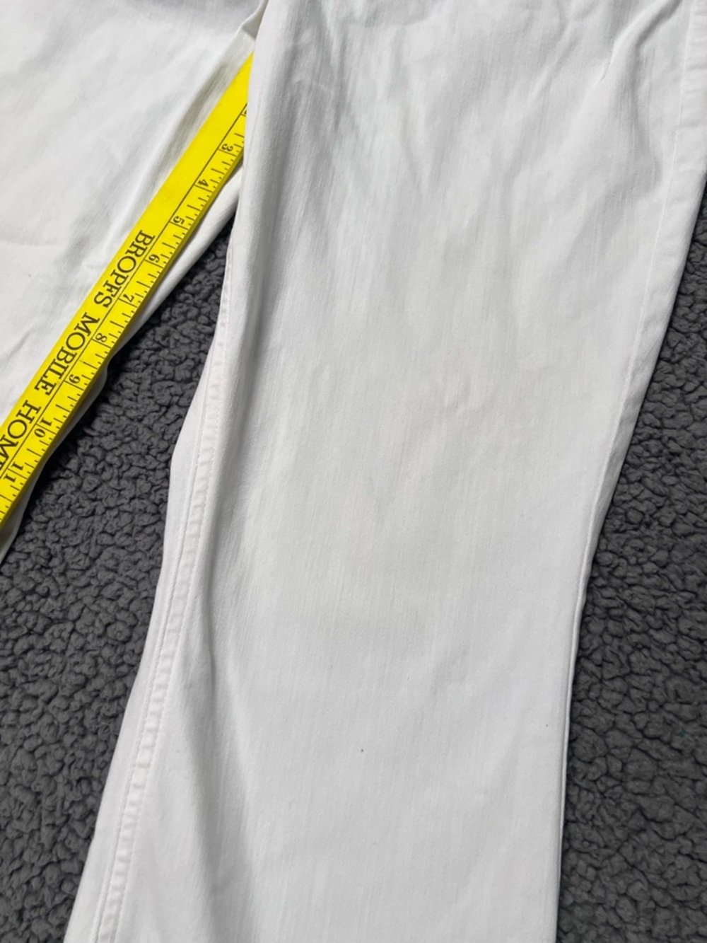 J. Jill White Kick-Flare Ankle Frayed Jeans 12 - Picture 8 of 13